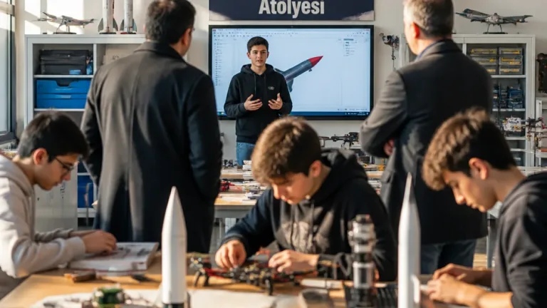 Muğla'da gençlere yönelik Türkiye'de ilk Uzay ve Havacılık Atölyesi hayata geçirildi