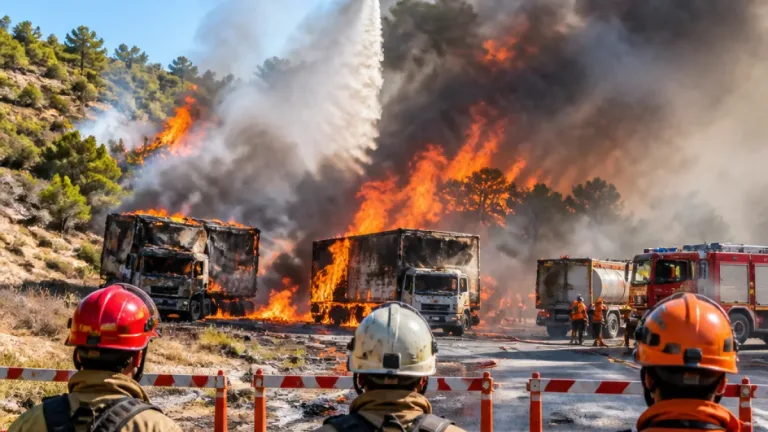 Mut–Silifke yolunda kaza: 1 ölü, 2 yaralı; yangın ormanlık alana sıçradı