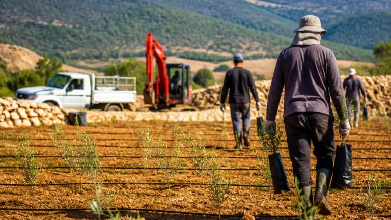 Mut'ta 475 hektarda 62 bin zeytin fidanı dikildi: Orman köylüsüne ekonomik destek