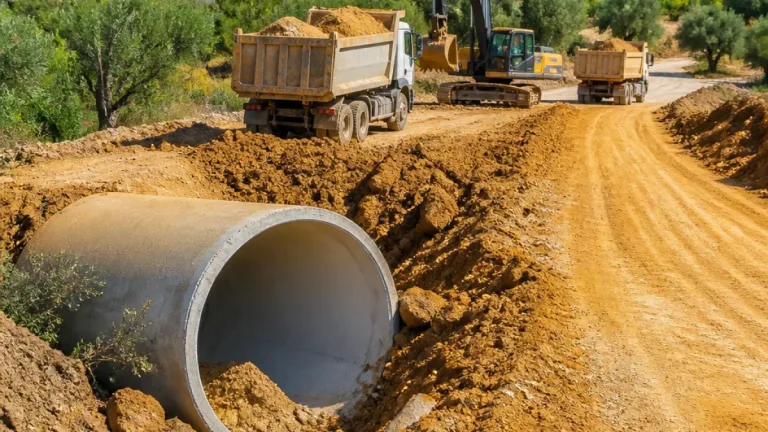 Nazilli'de Samaili Mahallesi'ne menfez yapıldı, yolların dayanıklılığı artırıldı