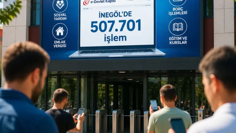 İnegöl'de belediye hizmetleri e-Devlet'te: 2026'da yarım milyondan fazla işlem yapıldı