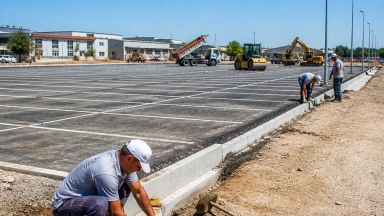 İnegöl Ertuğrulgazi girişine 165 araçlık otopark çalışması başladı
