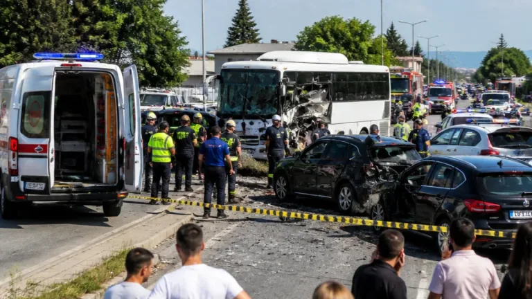 İnegöl girişinde zincirleme kaza: Özel halk otobüsündeki 7 yaşındaki çocuk yaralandı
