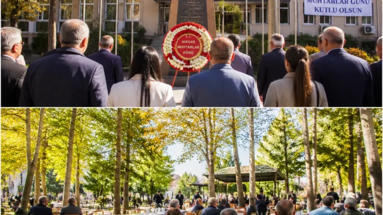 Niksar'da Muhtarlar Günü töreni: Hükümet Konağı'nda çelenk, Kentpark'ta buluşma