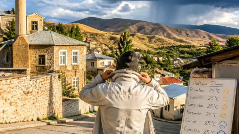 Özalp için haftalık tahmin: Gündüz 25°C civarı, yağış riski dört güne yayılıyor