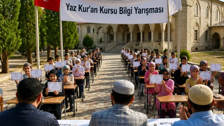Özalp'te Yaz Kur’an Kursu Öğrencileri Bilgi Yarışmasında Tercih Edildi