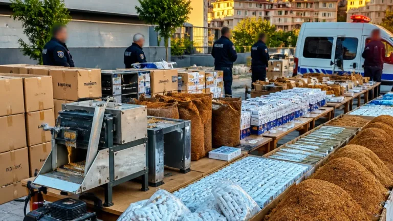 Pendik Kavakpınar'da kaçak tütün operasyonu: 440 kg ve 328 bin 200 makaron ele geçirildi