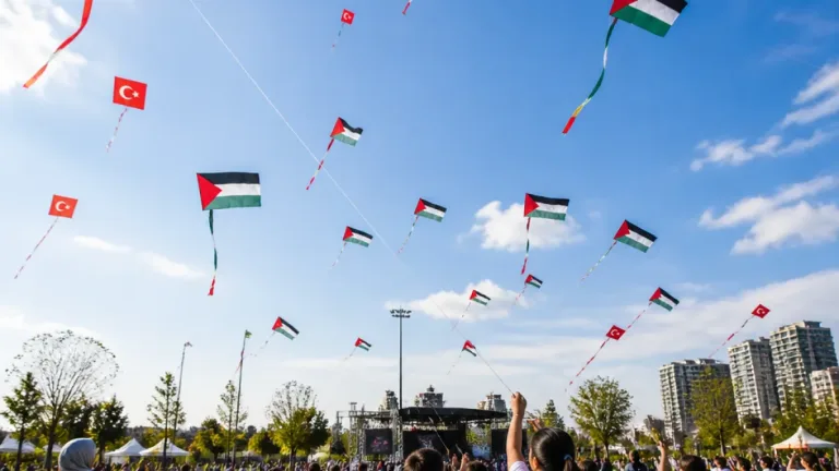 Pendik'te öğrenciler: Uçurtmalar gökyüzüne, mesajlar Gazze'ye yükseldi