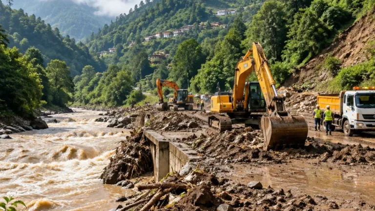 Rize'de sağanak sonrası taşkın: Madenli'de yollar ulaşıma kapandı