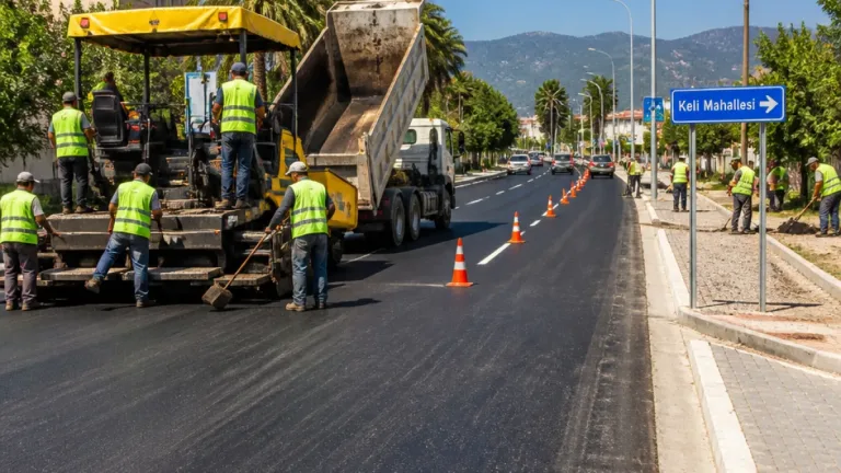 Salihli'de Park Caddesi ilk etap asfaltıyla açıldı; Keli Mahallesi’nde çalışmalar sürüyor