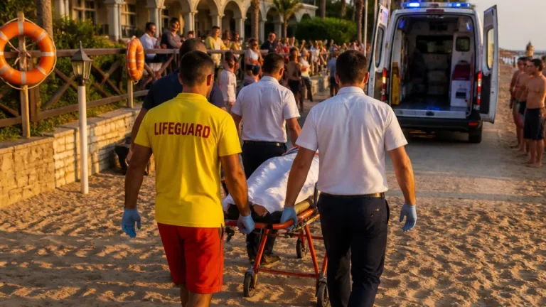 Serik Boğazkent'te otel plajında tatilci boğulma tehlikesi atlattı