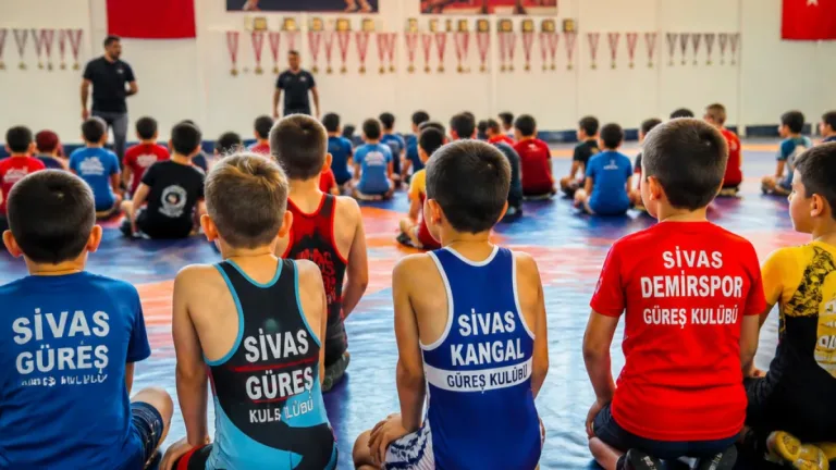 Sivas’ta minikler için güreş gelişim kampı başladı: 56 şampiyon adayı bir arada