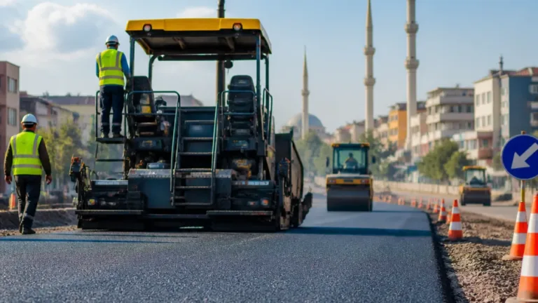 Siverek’te çevre yolu ikinci etaba geçti: 1,4 kilometrelik sıcak asfalt çalışması başladı