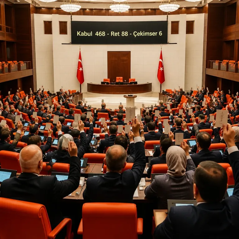 TBMM'de 'Çerçeve Yasa' kabul edildi: 468 kabul, Kurtulmuş sürecin hızla işleyeceğini söyledi