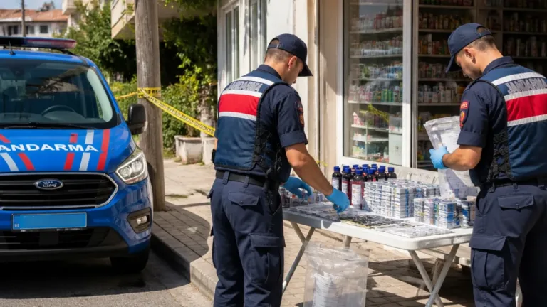Söke'de jandarma kaçak alkol ve cinsel güç artırıcı ürün operasyonu düzenledi