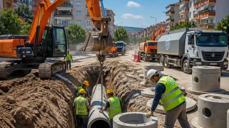 Söke Yenidoğan'da 75 milyon TL’lik kanalizasyon dönüşümü sürüyor