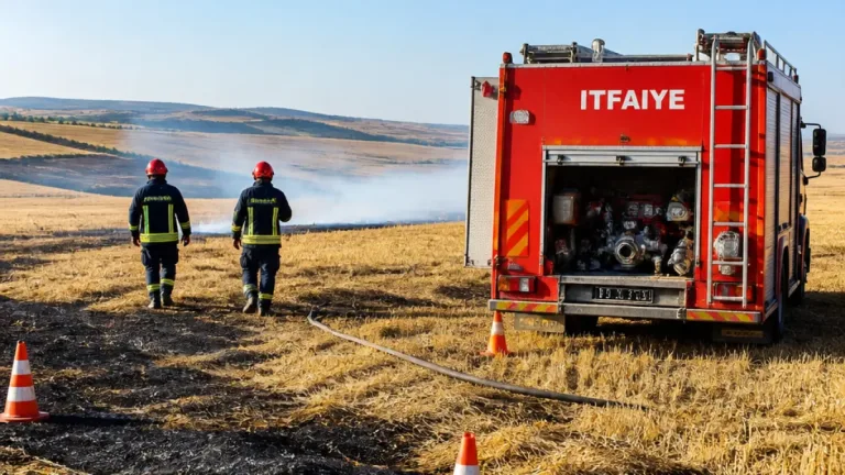 Sungurlu'da Ağustos'ta 250 anız yangını: İtfaiye 305 olaya müdahale etti