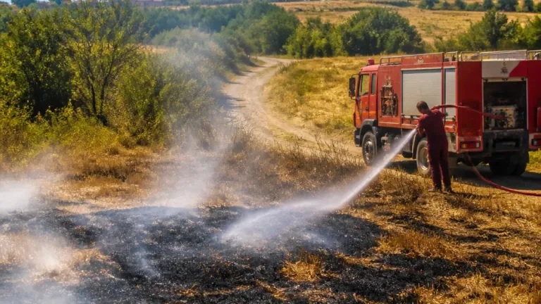 Taşköprü Alatarla Köyü'nde anız yangını: İtfaiye alevleri kısa sürede kontrol altına aldı