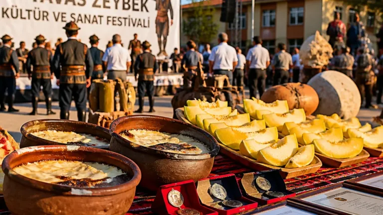 Tavas’ta Zeybek Festivali’nde Yanık Koyun Yoğurdu ve Kavun ödülleri sahiplerini buldu