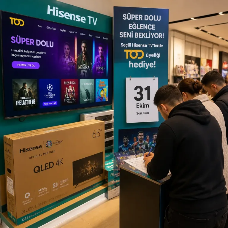 Hisense, seçili televizyon alımlarına 12 aylık TOD paketi hediye ediyor
