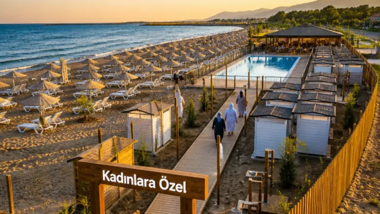 Terme Miliç'te kadınlara özel plaj ve havuz hizmete girdi