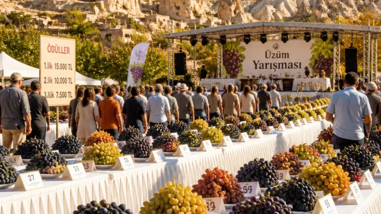 Ürgüp’te üzüm yarışmaları 4 Eylül’de: ödüller, kategoriler ve programın ayrıntıları