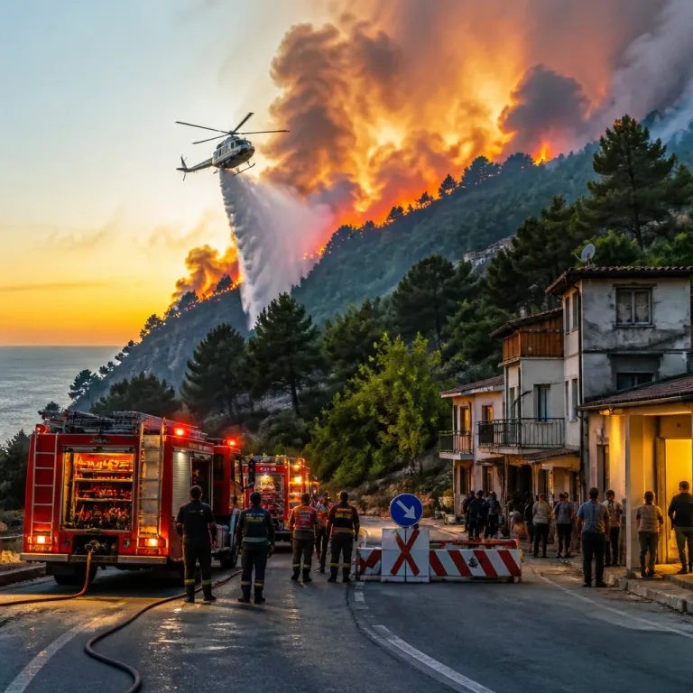 Fethiye'de orman yangını: Havadan ve karadan müdahale sürüyor, bazı evler tahliye edildi