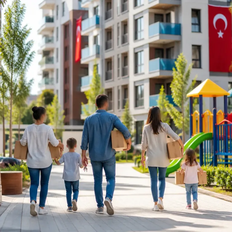 Hatay Cumhuriyet Mahallesi'nde yeniden inşa edilen konutlarda hayat başladı