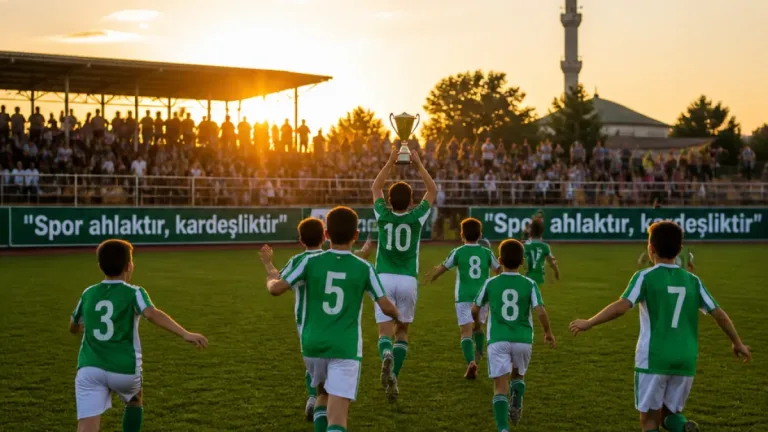 Yenice'de Yaz Kur'an Kursu futbol turnuvasında Eskiyenice şampiyon oldu