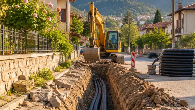 Yenice’de Yirmibeşler Mahallesi’nin elektrik hatları yer altına taşınıyor