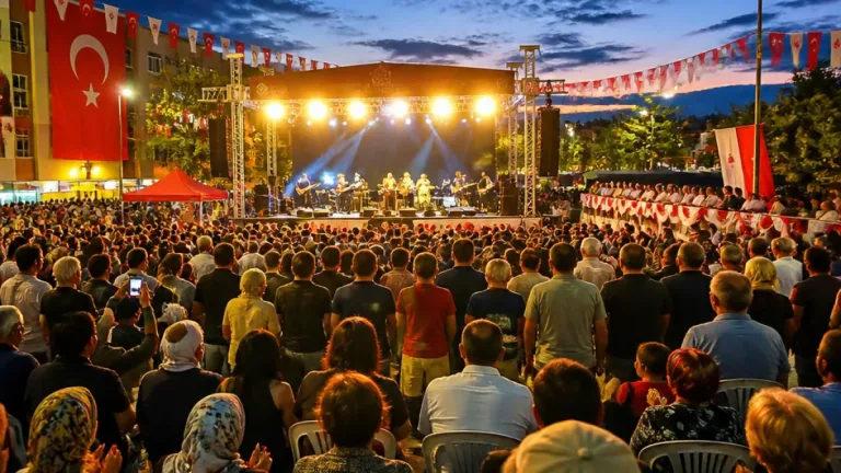 Yerköy'de İskele Yaz Konserleri başladı; Kubat ve Tahir Uçar sahne aldı