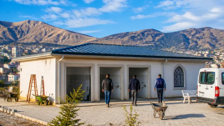 Yüksekova'da modern gassilhane tamamlanma aşamasında: Cenaze hizmetlerinde yeni düzen