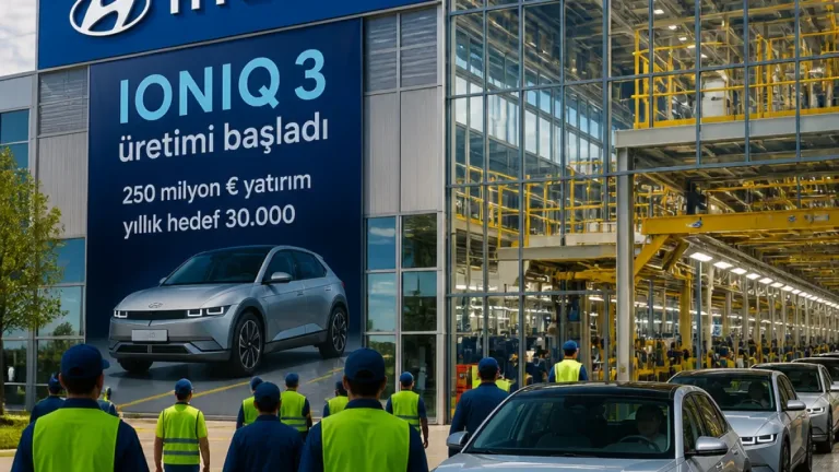 İzmit’te Hyundai IONIQ 3 üretimi başladı: İlk etapta yılda 30 bin elektrikli otomobil