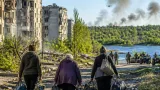 77‑річна мешканка Лимана пройшла близько 15 км пішки, рятуючись від обстрілів