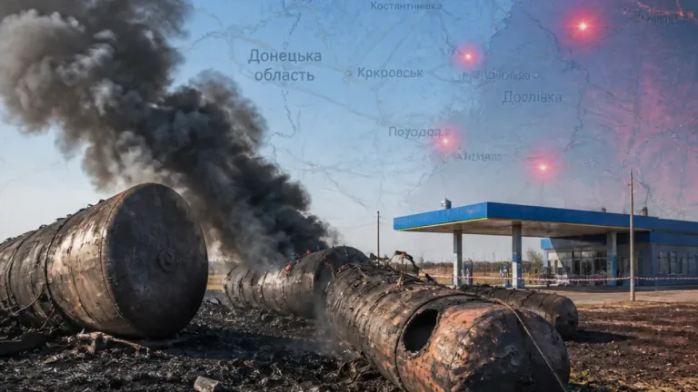 «Азов» заявляє про знищення російських складів палива на Донеччині в межах операції «Пекло‑2»