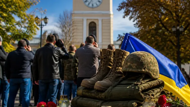 Ізмаїл вшановує пам’ять загиблого захисника Романа Рябовола