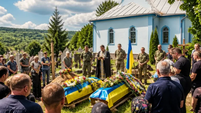 На Буковині прощаються з двома військовими, які загинули під час бойових дій