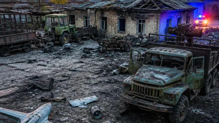 На Чернігівщині девʼять дронів влучили в склад ДП «Ліси України»: пошкоджено техніку й будівлі