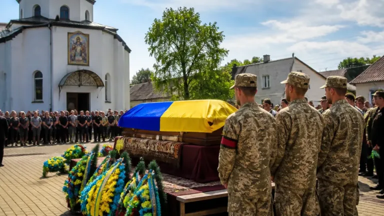 На Тернопільщині попрощалися з військовослужбовцем Миколою Григусом після підтвердження ДНК