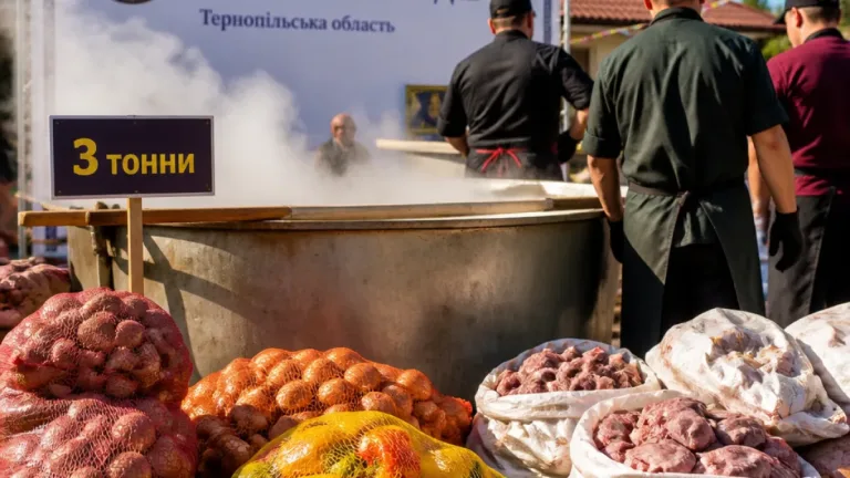 На Тернопільщині встановили світовий рекорд, зваривши 3 тонни бограчу
