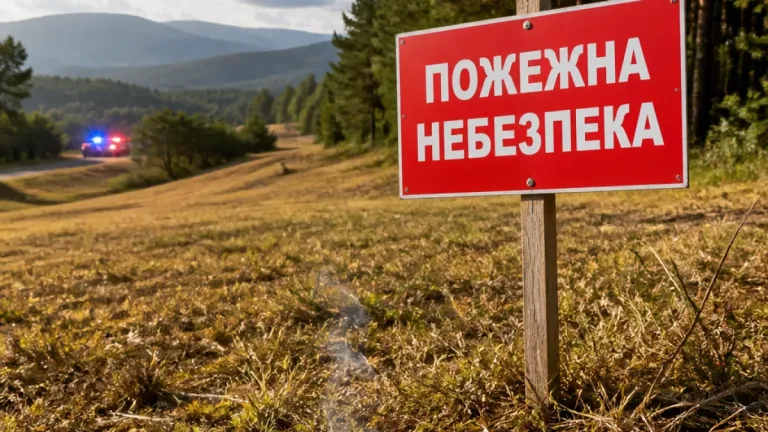 На Закарпатті оголошують надзвичайну пожежну небезпеку на 14–16 серпня