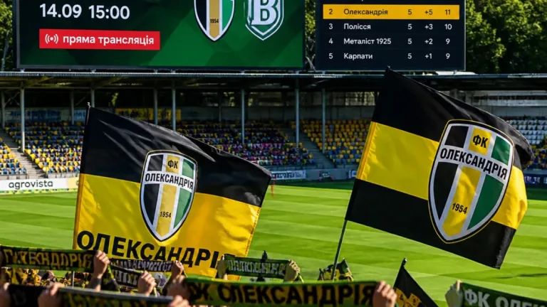 Олександрія приймає лідера першої ліги «Вікторію»: пряма трансляція та турнірний контекст