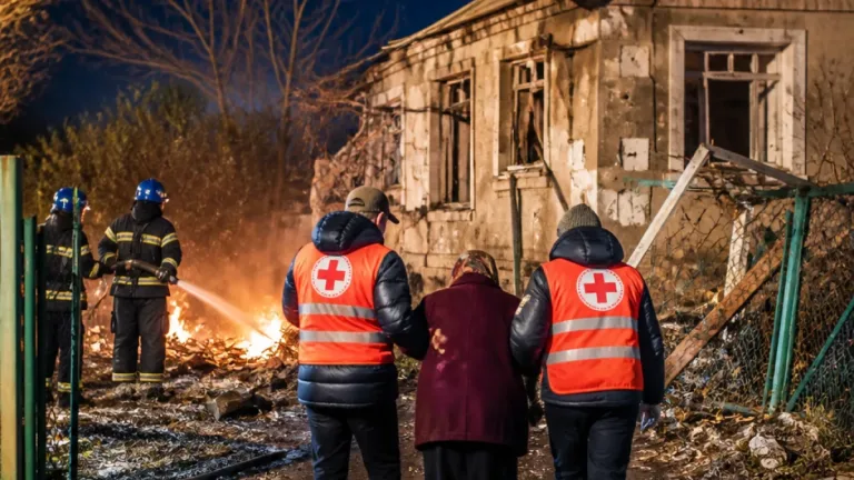 Після нічної атаки в Миколаєві волонтери Червоного Хреста надали допомогу постраждалій