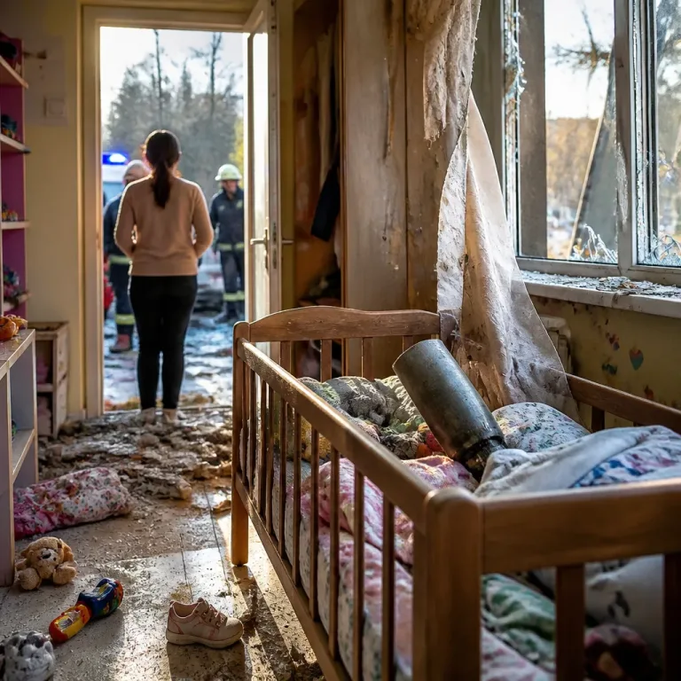 У Херсоні боєприпас влучив у дитяче ліжечко: дитина неушкоджена, родину евакуюють