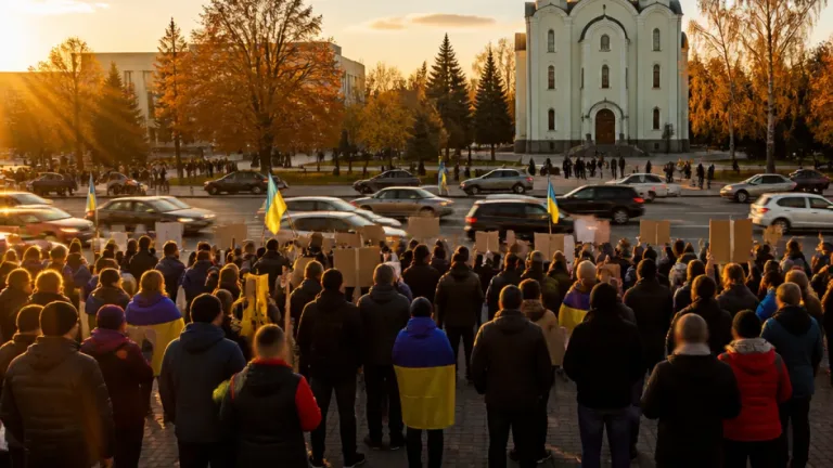 У Черкасах на Соборній площі пройшла акція «Не мовчи — полон вбиває» на підтримку родин полонених