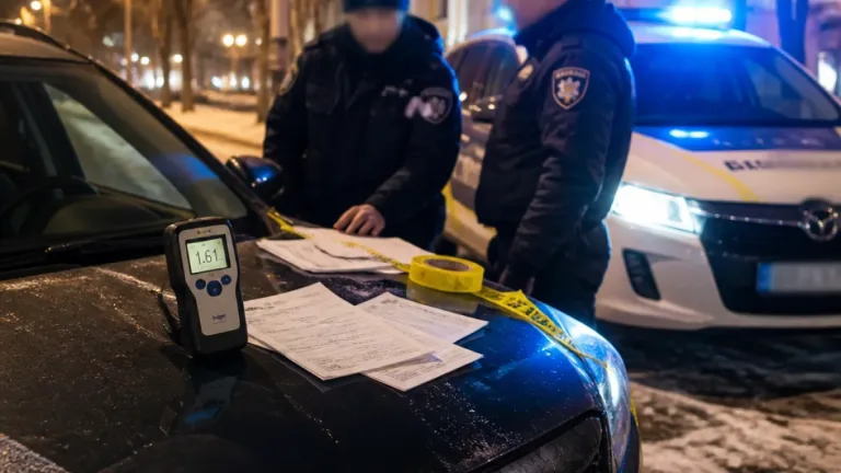 У Чернігові під час комендантської години зупинили нетверезого водія без прав