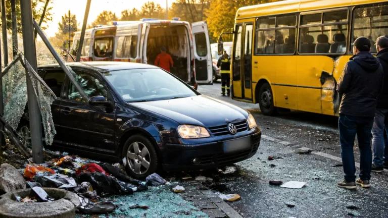 У Києві на Солом'янці Volkswagen вилетів на зупинку: дві загиблі, четверо поранених