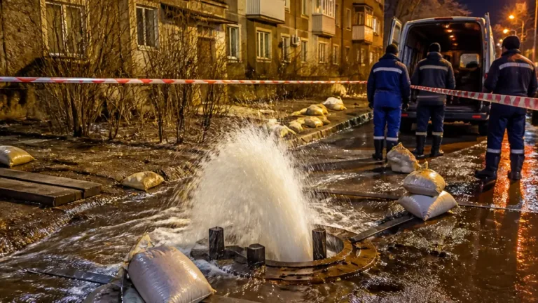 У Луганську: аварійна труба в Кадіївці проривається щороку — заміну не планують