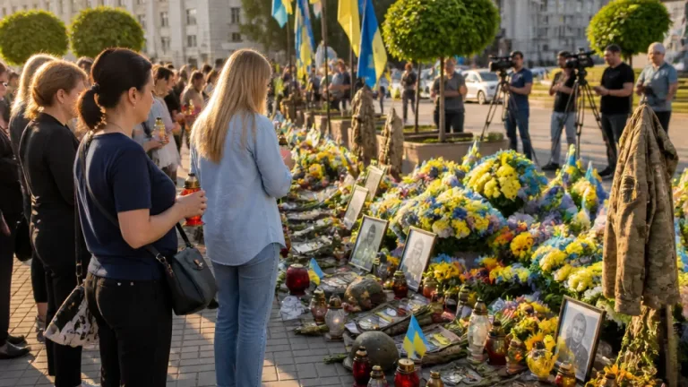 У Миколаєві вшанували загиблих і зниклих: хвилина мовчання зібрала родини та містян