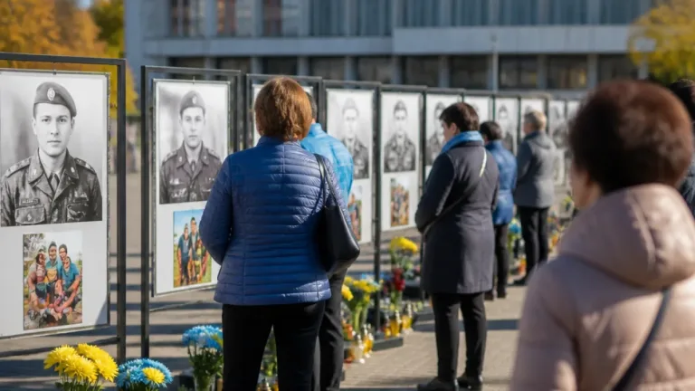 У Нетішині показують фотопроєкт «Обличчя нашої Незалежності» на вшанування полеглих Героїв